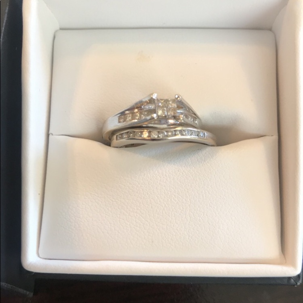 White Gold diamond wedding rings